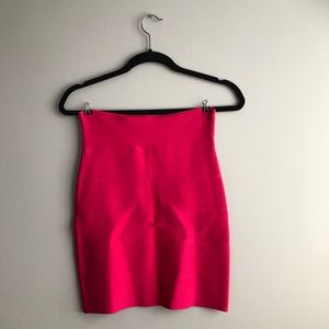 BCBG High Bandage waisted fuchsia mini skirt, sz Small